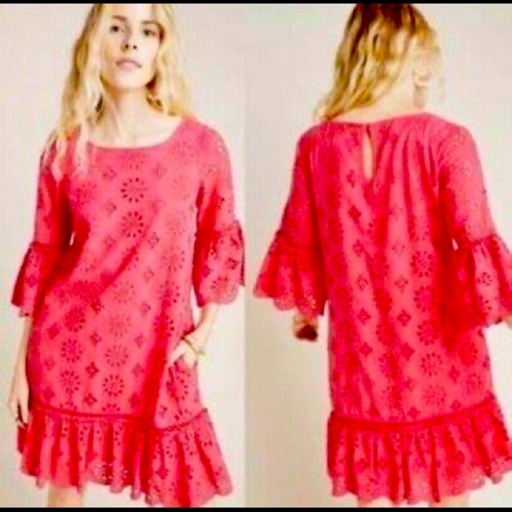 ANTHROPOLOGIE Dani Dress size 8 Boat Neck/Shift Tunic